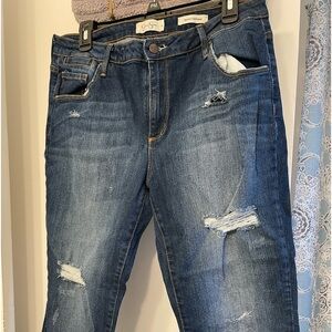 Jessica Simpson Denim Boyfriend Capris Size 30